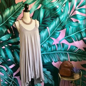 Nude Asymmetric Dress